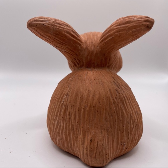 Terracotta rabbit bunny figurine - Picture 4 of 5